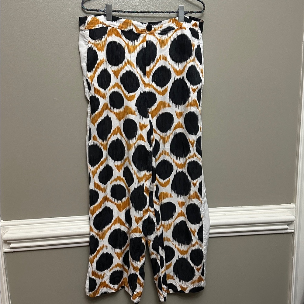 Anthropologie Maeve Wellesley geometric print pants Sz 14 - Picture 2 of 9